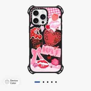 Casetify Black and Pink iPhone 15 Case